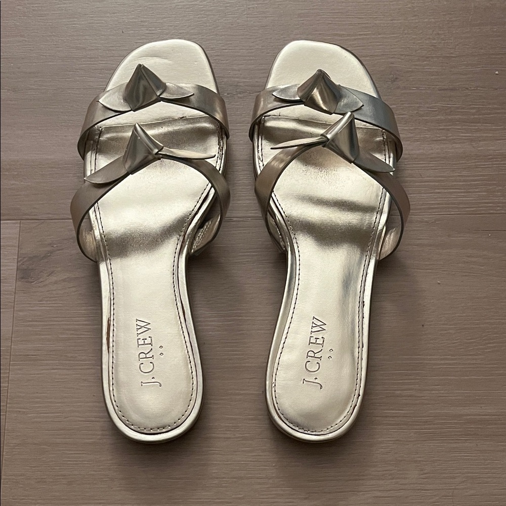 J. Crew Metallic Gold Women's Sandals